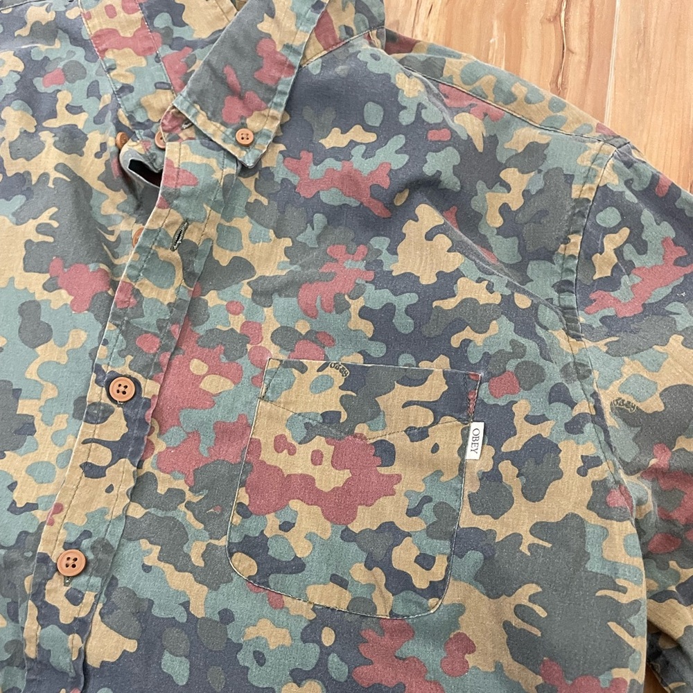 Obey button up shirt